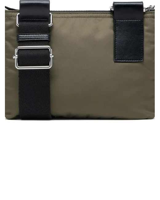 Maison Margiela Gray Four-Stitch Messenger Bag for men