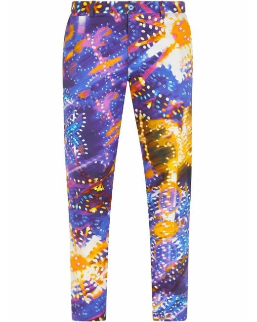 Dolce & Gabbana Blue Trousers for men