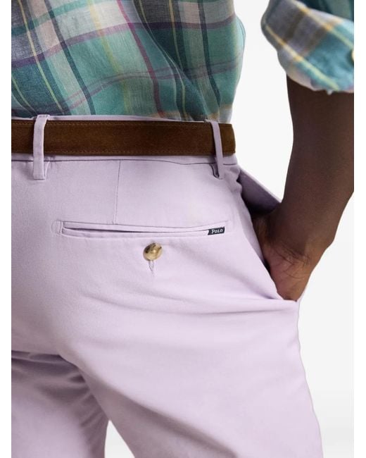 Polo Ralph Lauren Purple Greenwich Slim-Fit Trousers for men