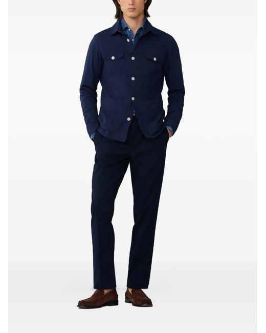 Hackett Blue Seersucker Jacket for men