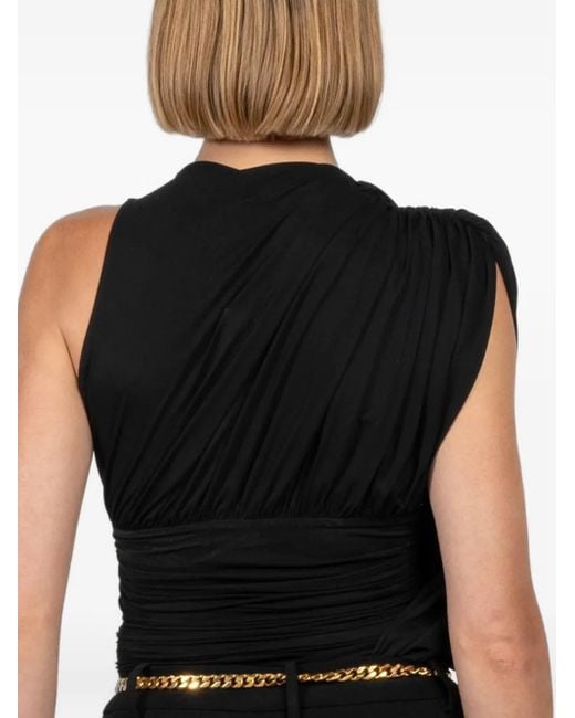 Magda Butrym Black Draped Top