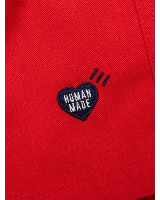 Human Made Red Heart-Logo Swim Shorts for men