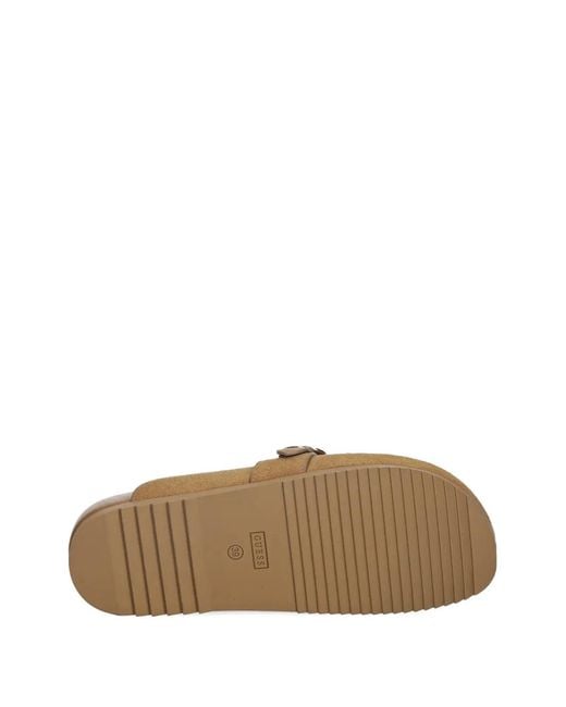 Guess Brown Galavanta Buckle-Strap Slide