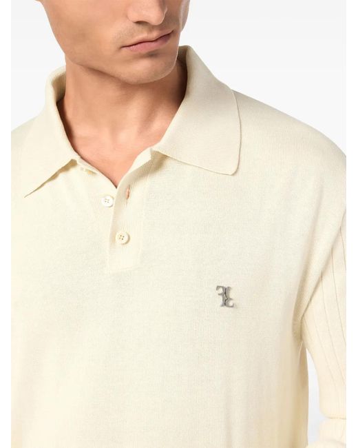 Billionaire Natural Logo-Plaque Polo Shirt for men