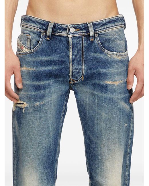 DIESEL Blue 1985 Larkee 007Y6 Straight Jeans for men