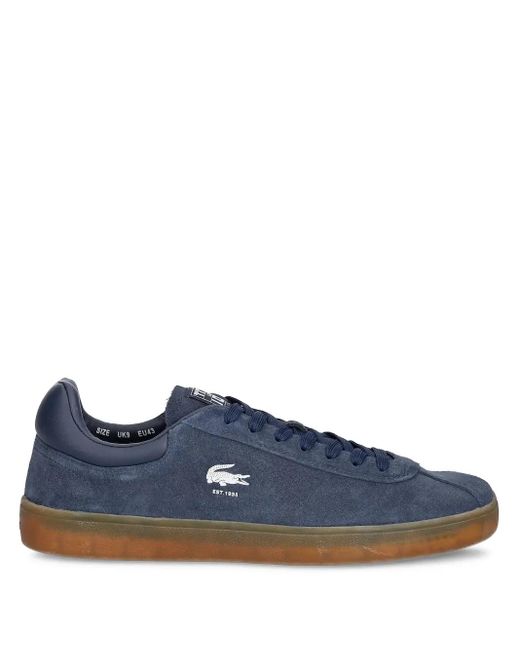 Lacoste Blue Suede Logo-Detail Sneakers for men