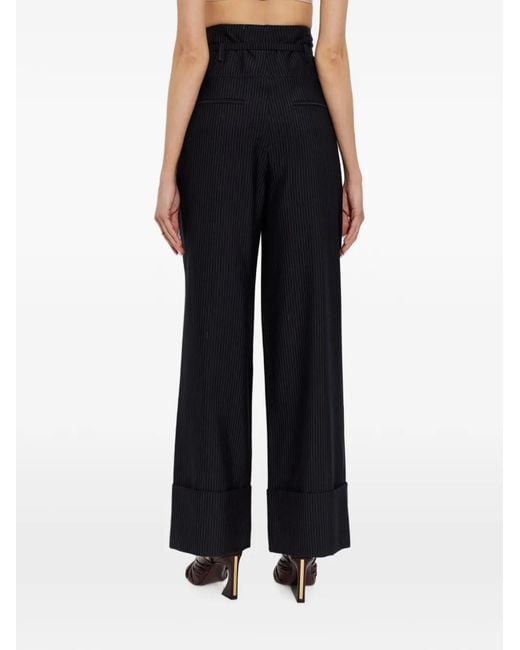 Fendi Black Pinstripe Trousers