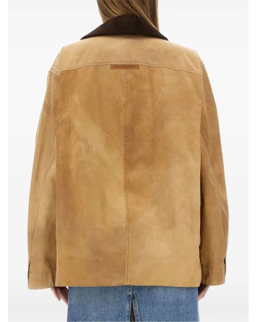 Giacca Con Applicazione di Stella McCartney in Brown
