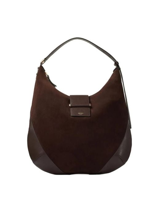 Bolso Bar Hobo mediano Jimmy Choo de color Brown