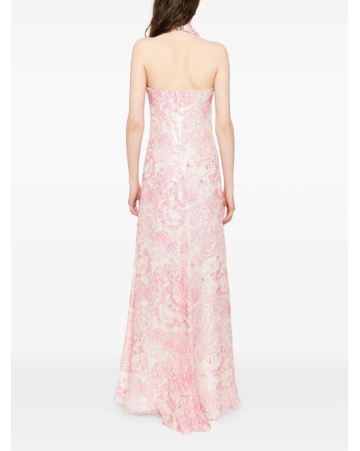 Versace Pink Underwater Barocco Gown