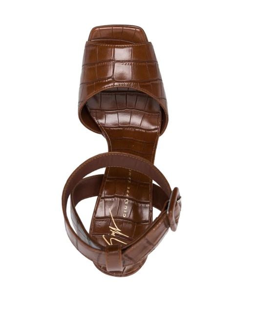 Giuseppe Zanotti Brown Tarifa Open-Toe Sandals