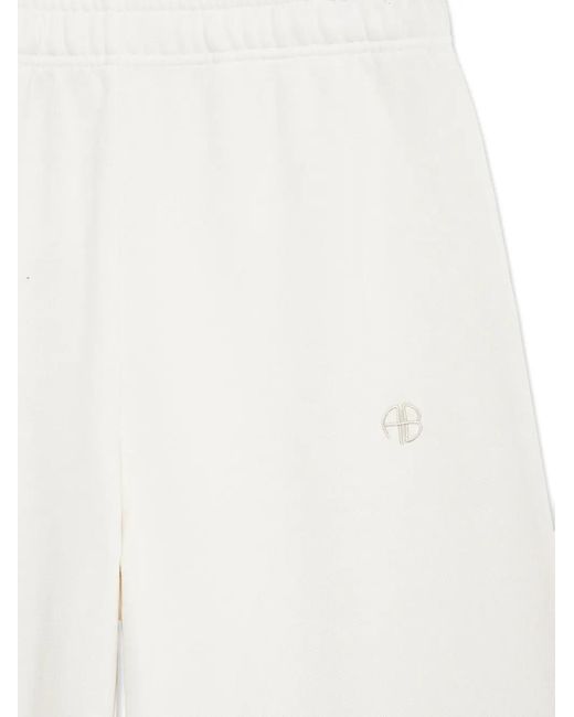 Anine Bing White Kacey Track Pants