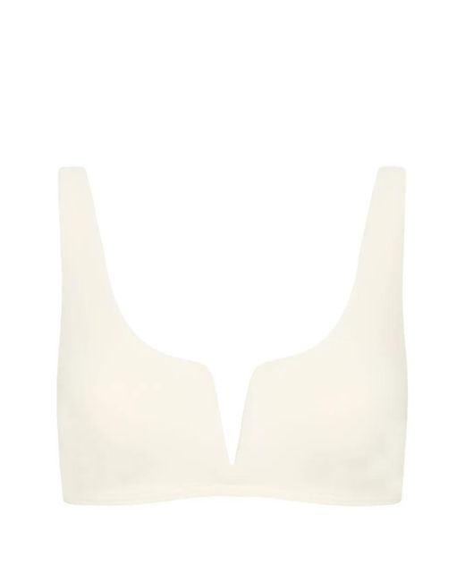 Bondi Born White Verona Scoop-Neck Bikini Top