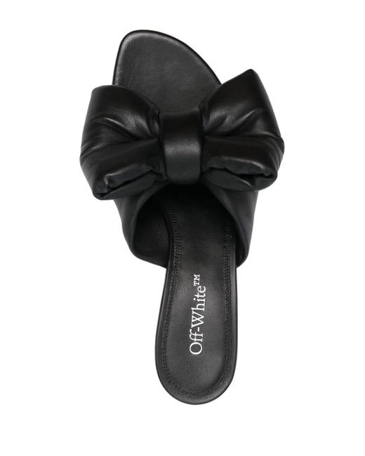 Off-White c/o Virgil Abloh Black Off- Bow Allen Sabot Leather Pump