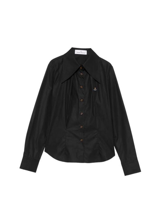 Vivienne Westwood Black Violin Orb-Embroidered Shirt