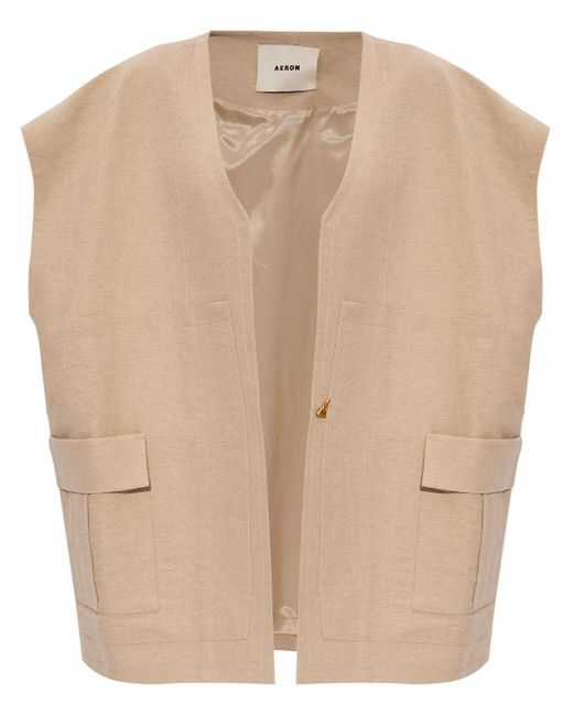 Aeron Natural Clearwater Open-front Waistcoat