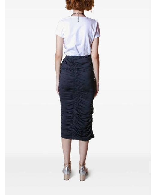Lethicia Bronstein Blue Gin Fizz Midi Skirt