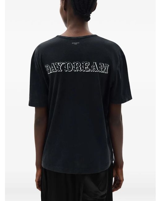 Ann Demeulemeester Black Fanie Brushed Jersey T-Shirt