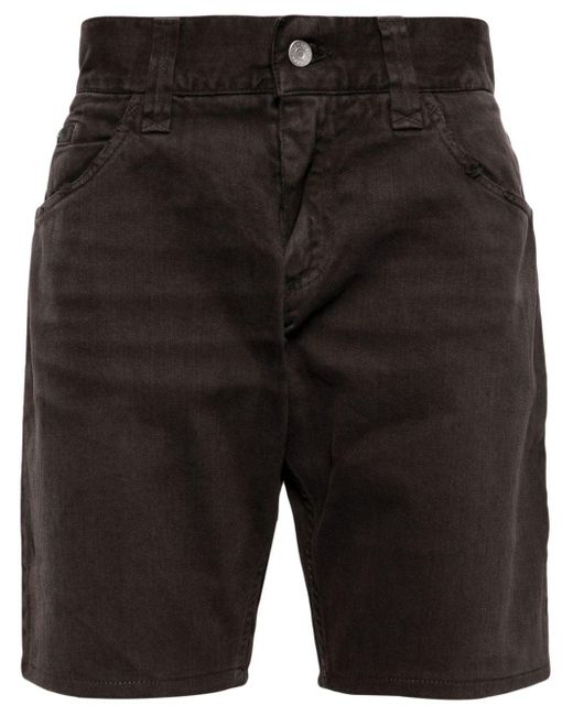Pantalones vaqueros cortos con logo Dolce & Gabbana de hombre de color Black