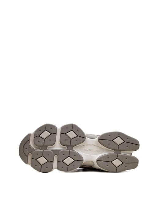 New Balance Gray 9060 Panelled Low-Top Sneakers for men