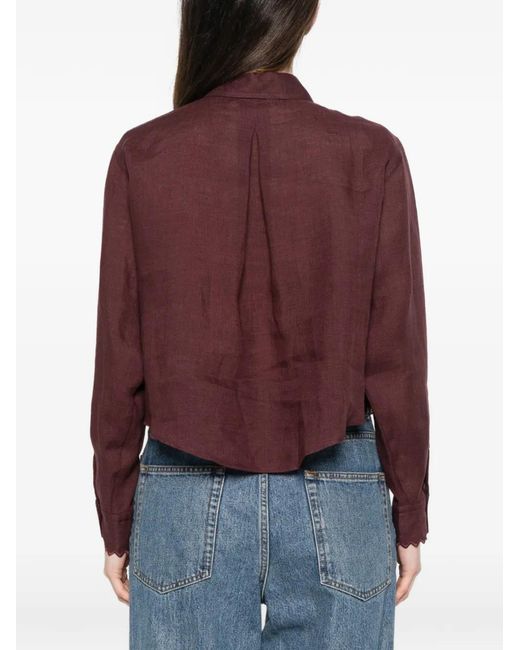 Forte_forte Red Buttoned Shirt