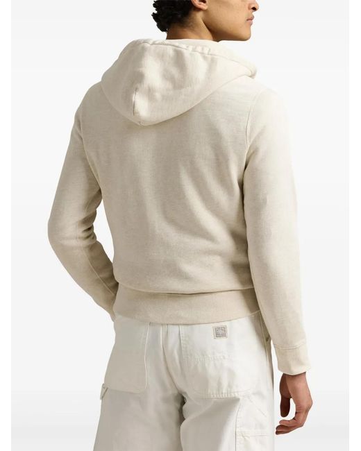 Polo Ralph Lauren White Light Hoodie With Print for men