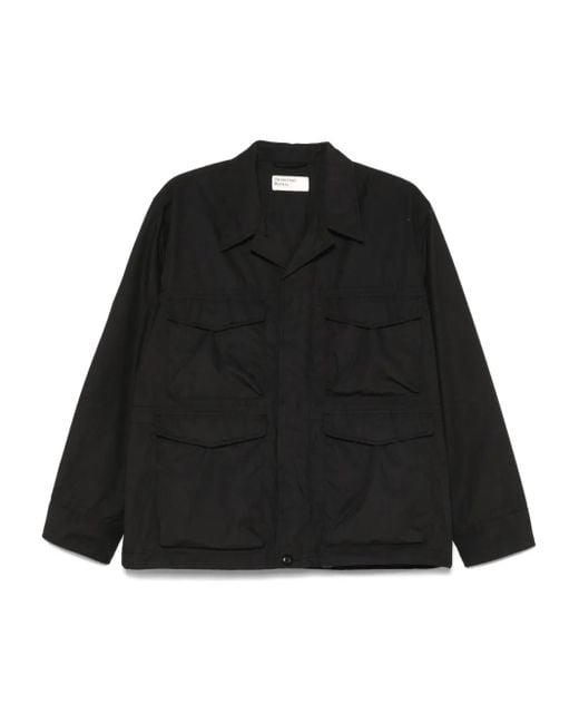 Giacca Parachute Field di Universal Works in Black da Uomo