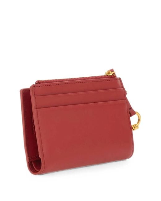 Gianni Chiarini Red Leather Bi-Fold Wallet