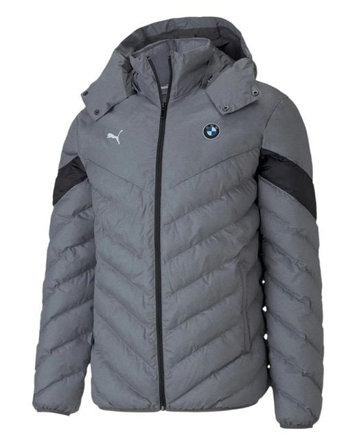 PUMA Gray X Bmw Motorsport Hooded Jacket for men