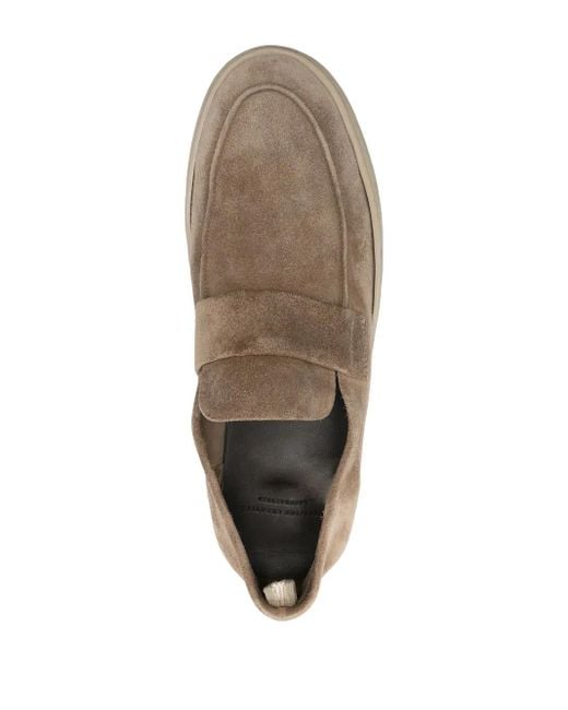 Officine Creative Natural Herbie Suede Loafers for men