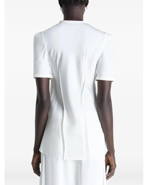 Lemaire White Creased Blouse