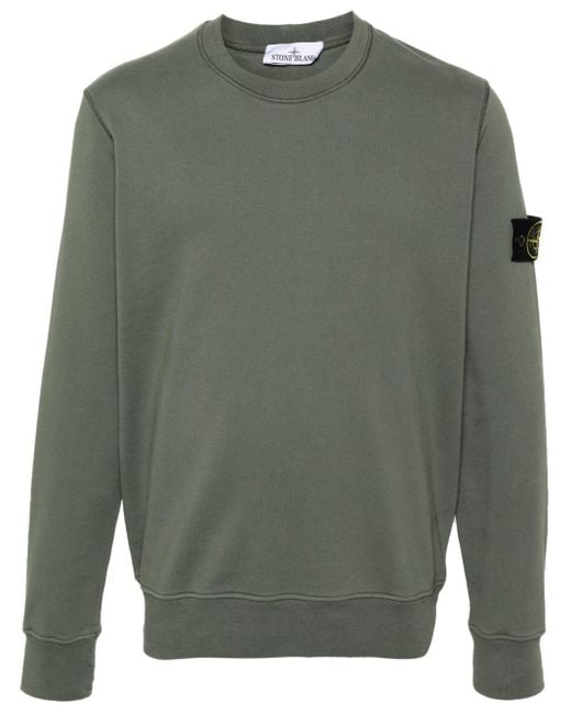 Stone Island Sweater Met Logopatch in het Gray
