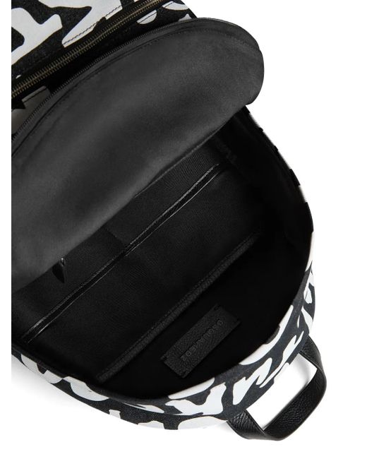 DSquared² White Logo-Print Backpack for men