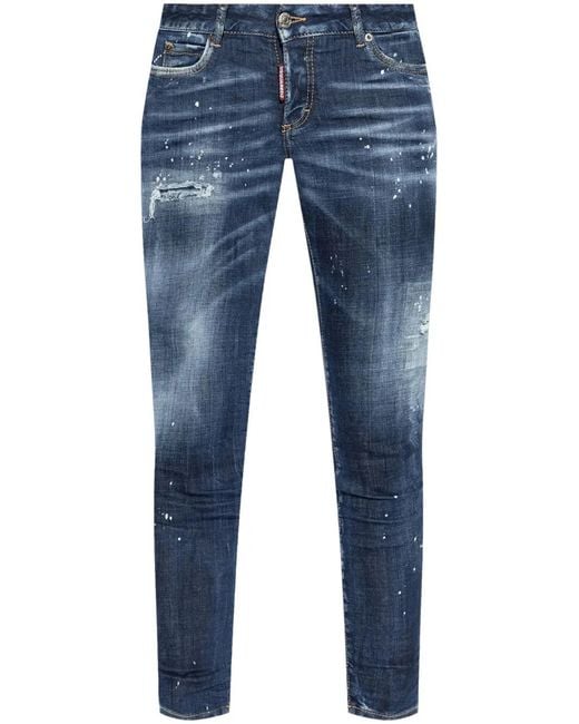 Jeans Con Applicazione di DSquared² in Blue
