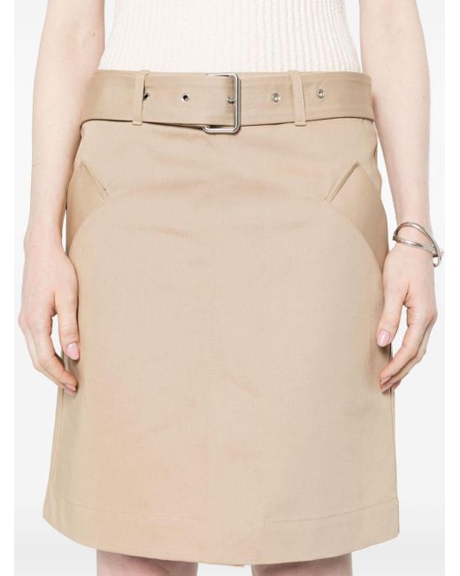 Totême  Natural Toteme Cotton Trench Skirt