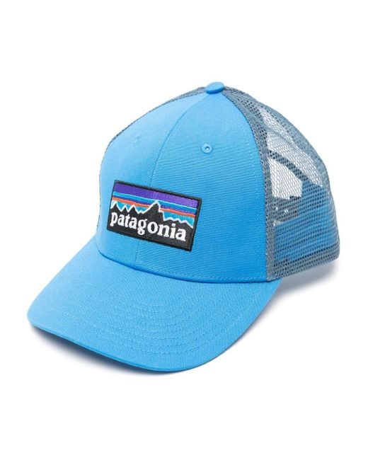 Patagonia Blue P-6 Logo Lopro Trucker Cap for men