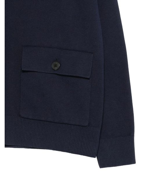 AROVESCIO Blue Buttoned Cardigan for men