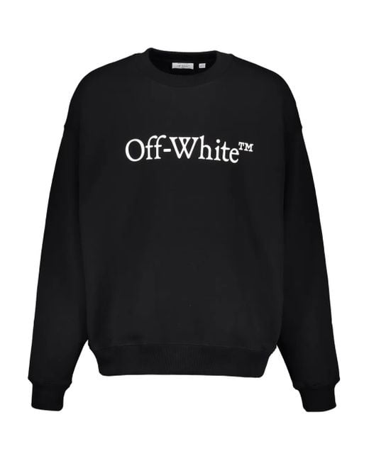Off-White c/o Virgil Abloh Black Logo Long-Sleeve Sweatshirt for men
