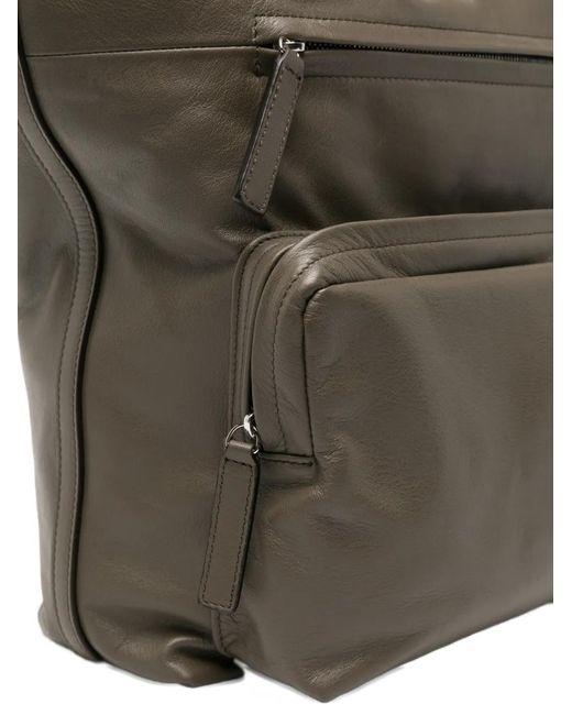 Hags Gray Judy Leather Backpack