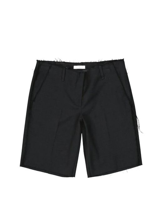 Dondup Black Short À Bords Francs