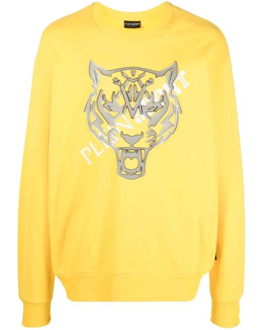 メンズ Philipp Plein タイガー スウェットシャツ Yellow