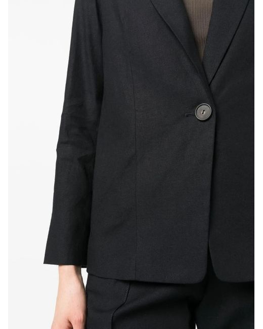 Vince Black Single-Breasted Blazer