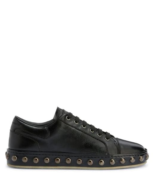 Giuseppe Zanotti Black Gz-City Lace-Up Low-Top Sneakers for men