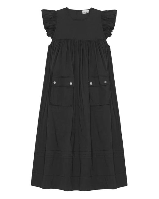 Ganni カーゴポケット ドレス Black