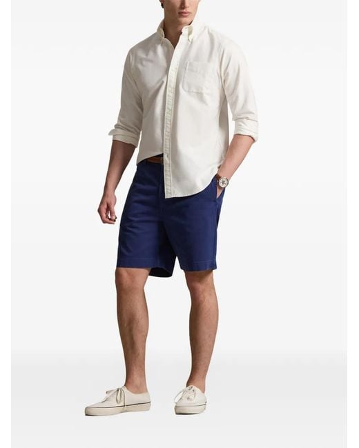 Polo Ralph Lauren Blue Twill Shorts for men