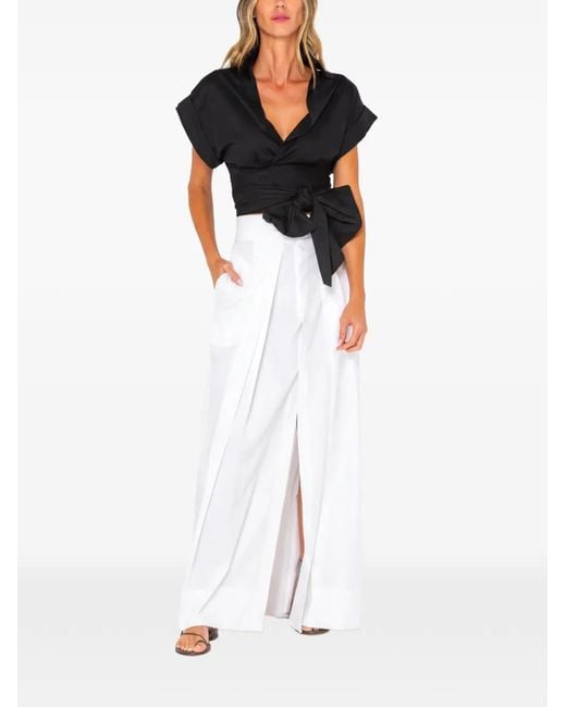 JBQ White Kora Wrap-Around Top