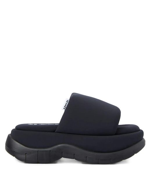 Sunnei Blue Pantoletten mit Plateau