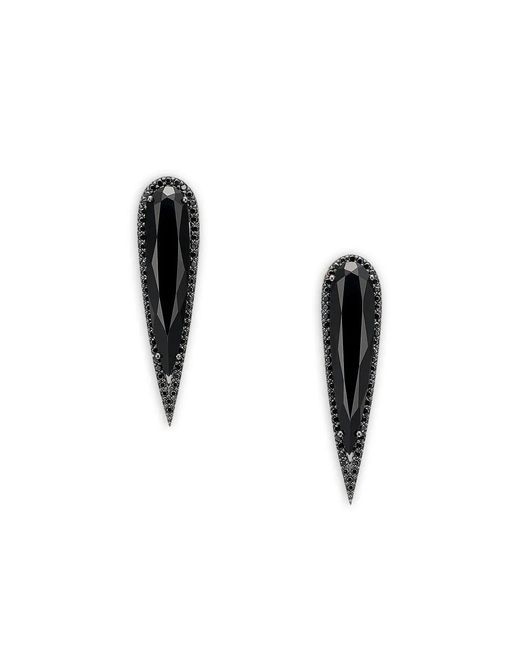 Anabela Chan Metallic X Robert Wun 14K And Rhodium Vermeil Glimmer Diamond Earrings