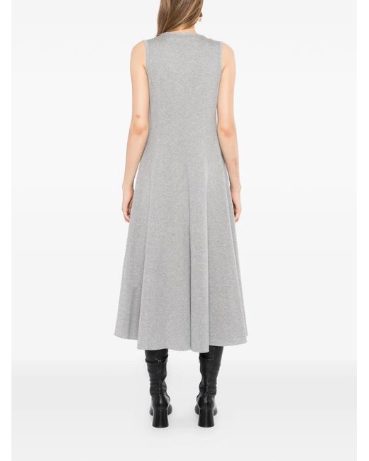 JNBY Gray Sleeveless Flared Dress