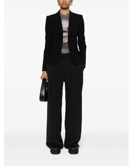 DSquared² Black 24/7 Single-Breasted Blazer